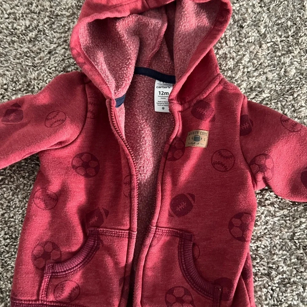 Under Armour Red Hoodie and Gray Set